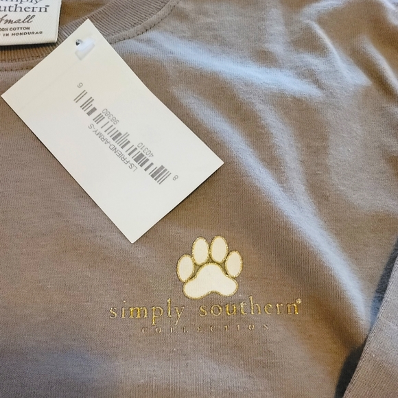 Simply Southern paw print long-sleeve t-shirt (NWT) - Picture 4 of 9